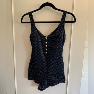 Bikini village vintage 60's inspired polka dot one piece